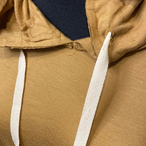 NWT Elan Medium Hoodie Oversized Drawstring Tan - Picture 2 of 7